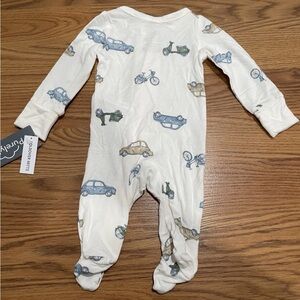 New Carter's Purely Soft Footie Fold Over Mitts   Pajamas Baby Boy Sz Premie